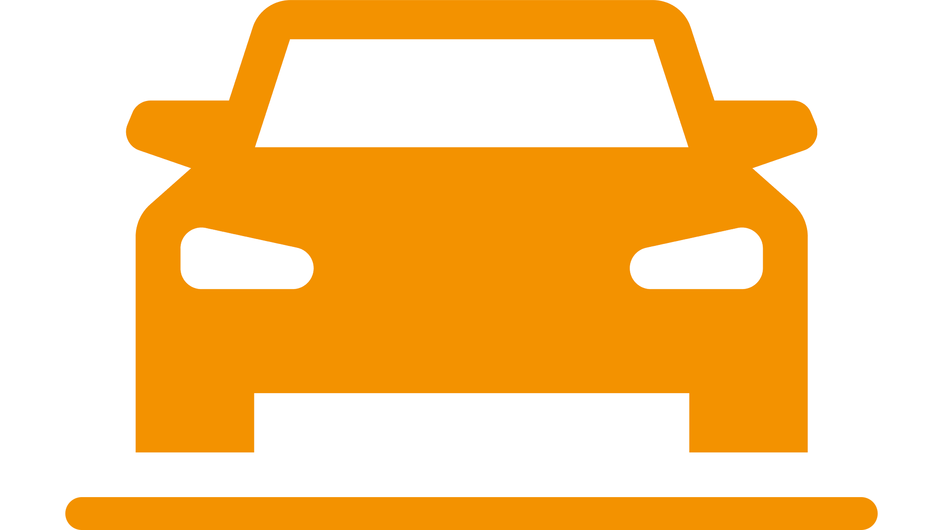 pictogram of the front of a car