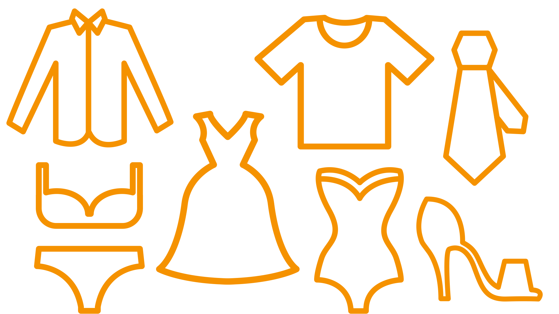 pictogram of different clothing