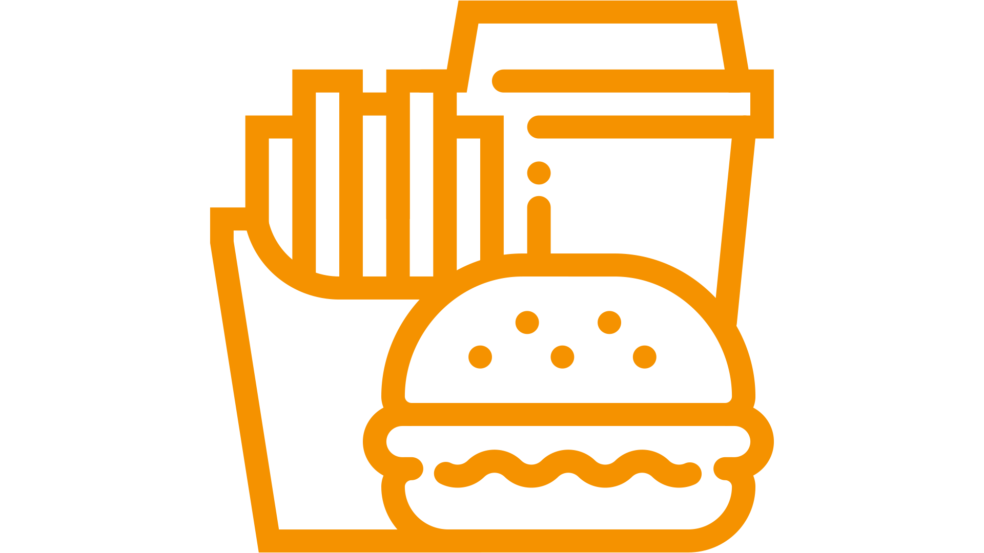 pictogram of a fastfood