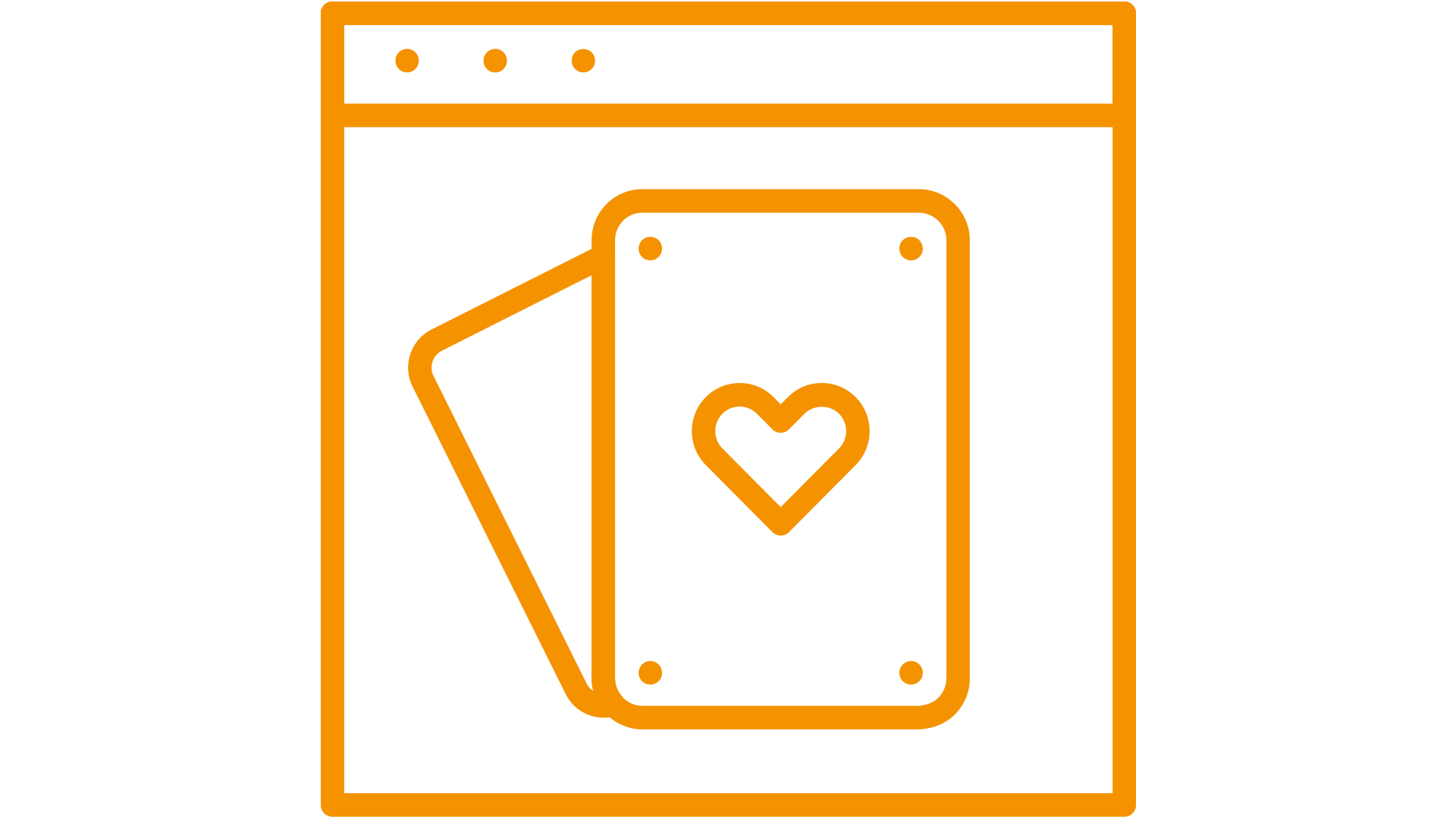 pictogram of a gaming- cards